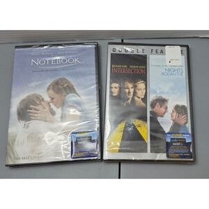 DVDs The Notebook and Nights in Rodanthe/intersection. Sealed but dusty.